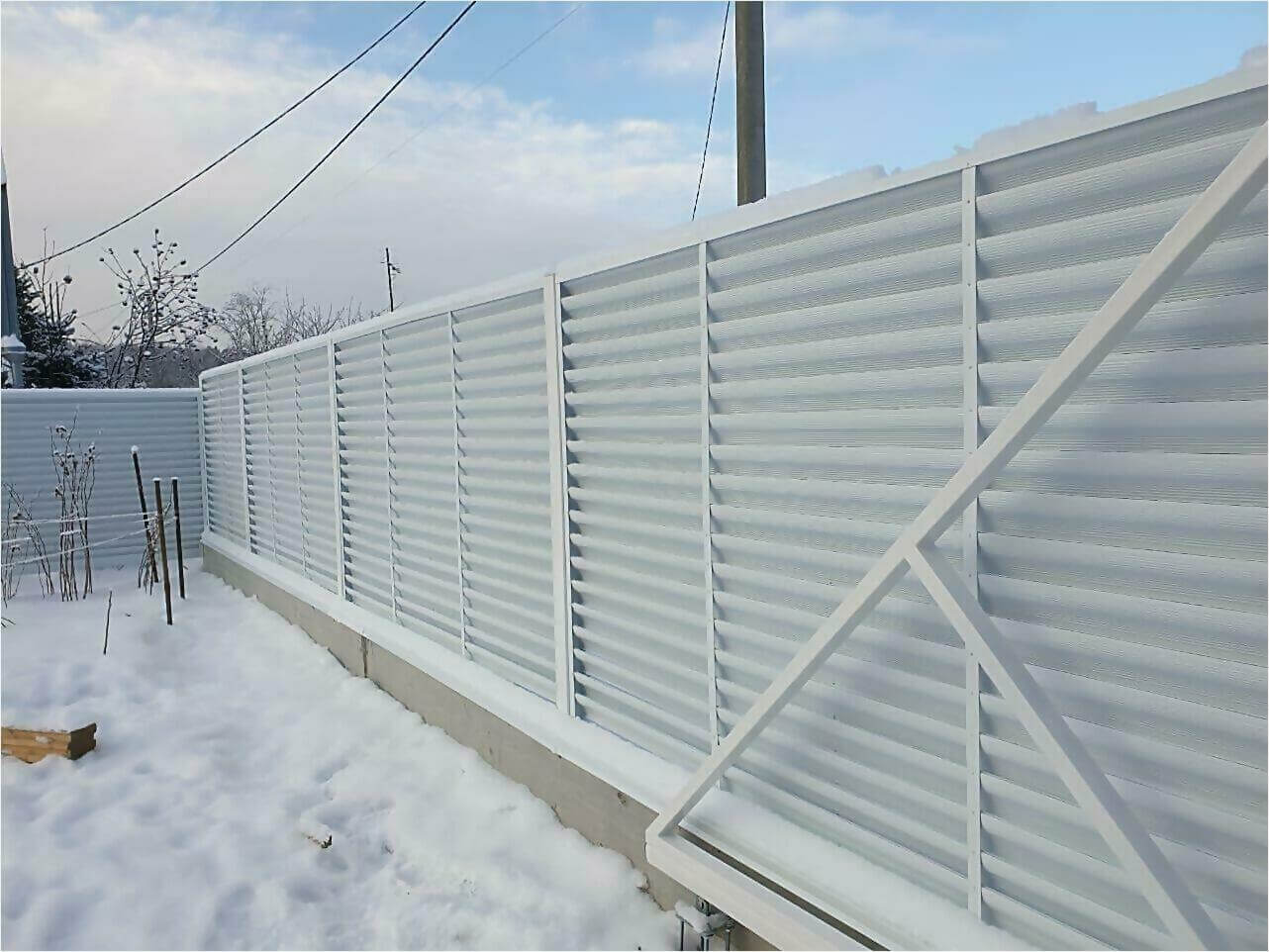 Забор жалюзи 150м RAL9003 фото3 в Джанкое