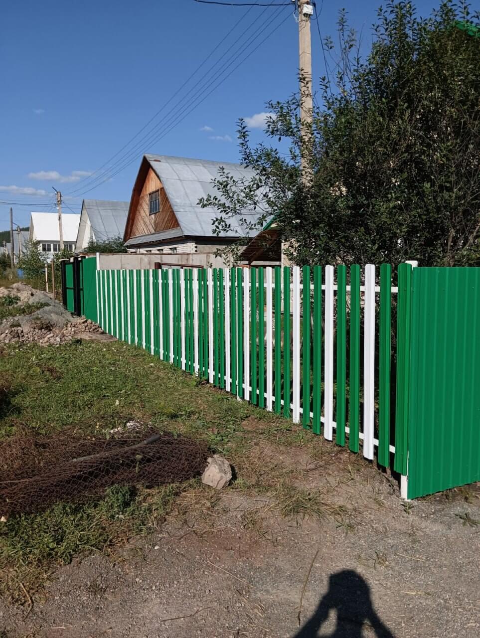 Забор из евроштакетника 10м RAL9003 Белый, RAL6029 Зеленая Мята в Джанкое