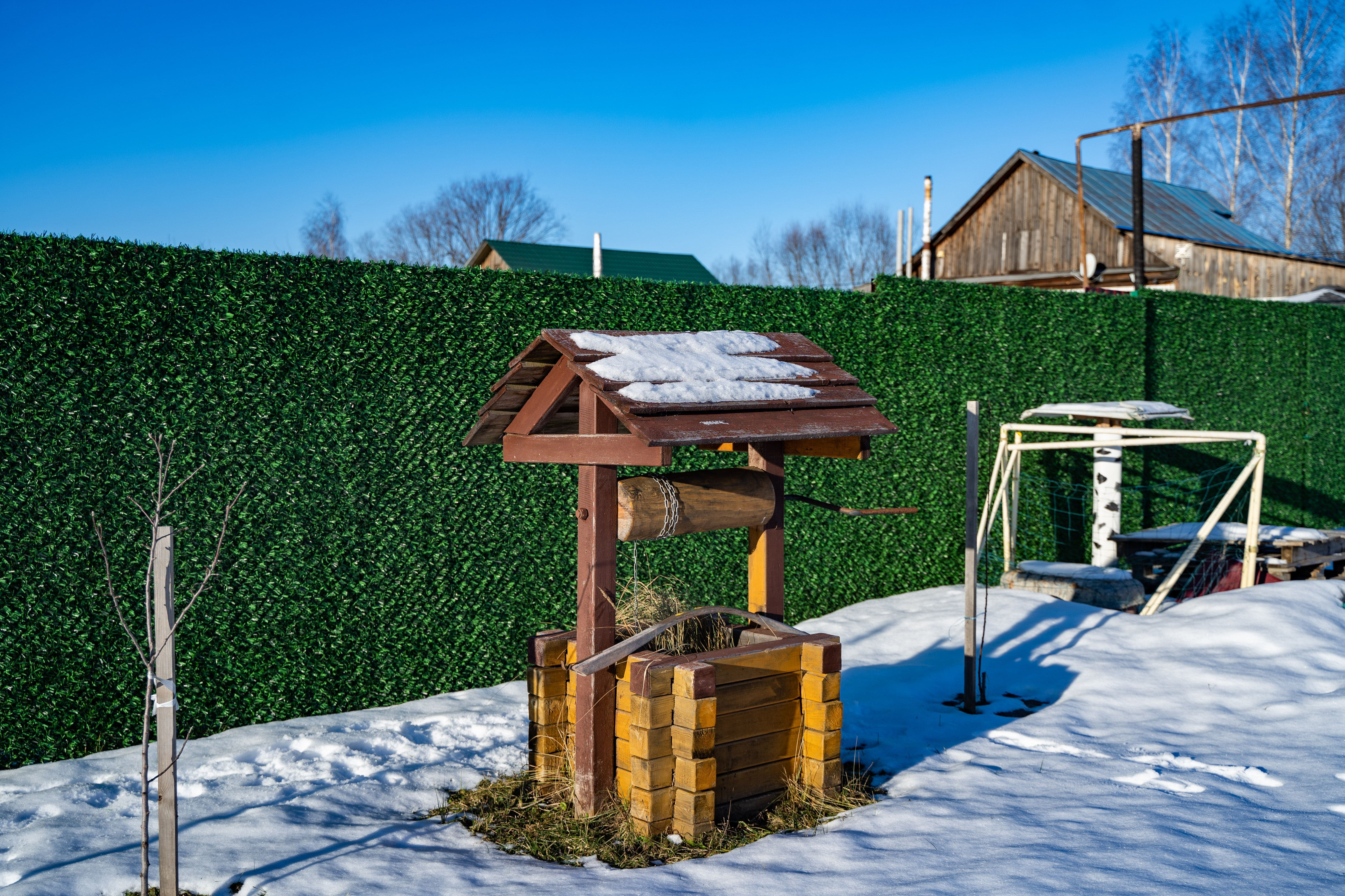 Вечнозеленый забор Grass Fence рулон 2м фото 7 в Джанкое